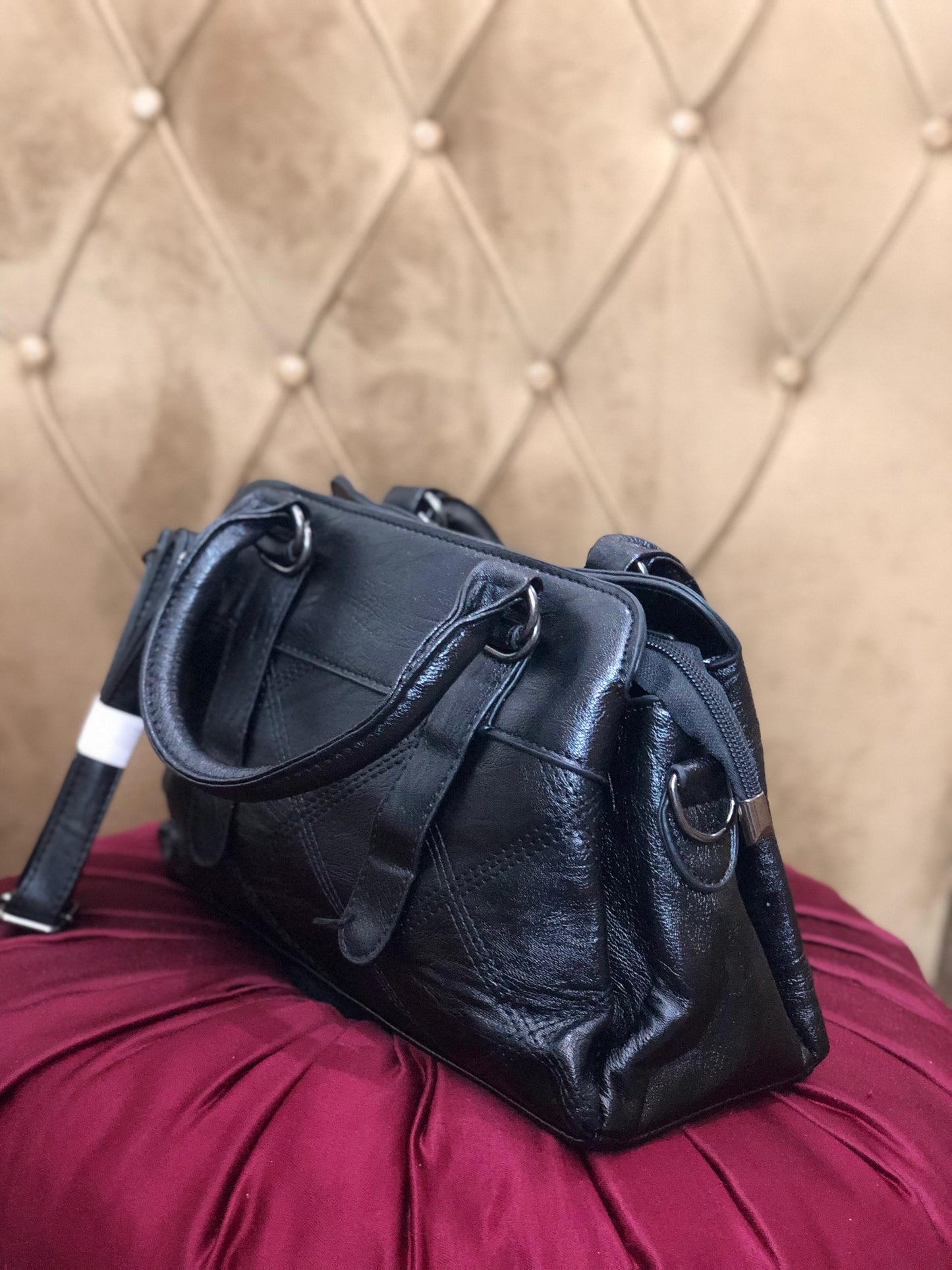 Women Soft Vegan Leather Handbag