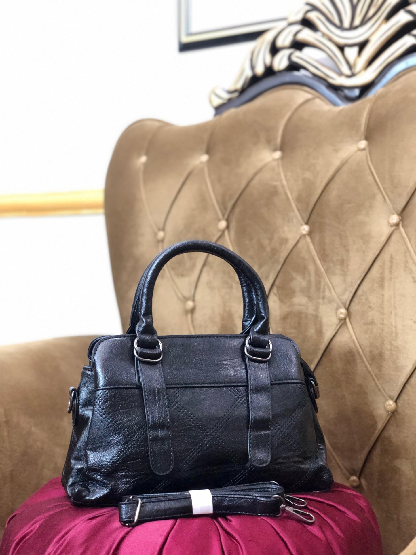 Women Soft Vegan Leather Handbag